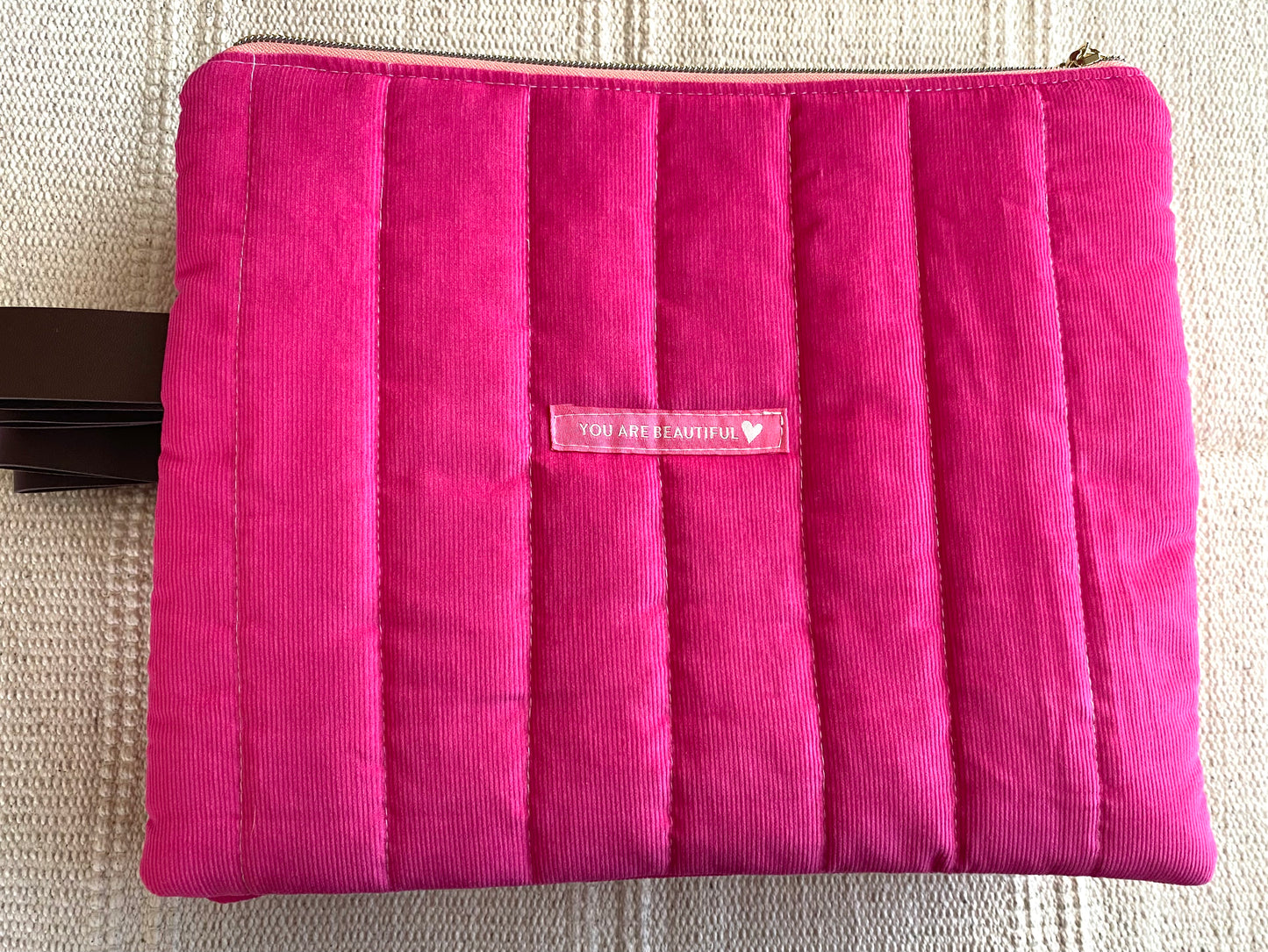 iPad Quilted Sleeve. Corduroy iPad Sleeve