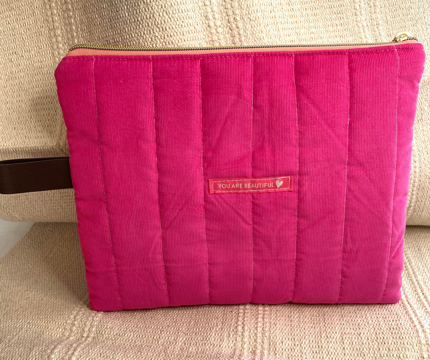 iPad Quilted Sleeve. Corduroy iPad Sleeve