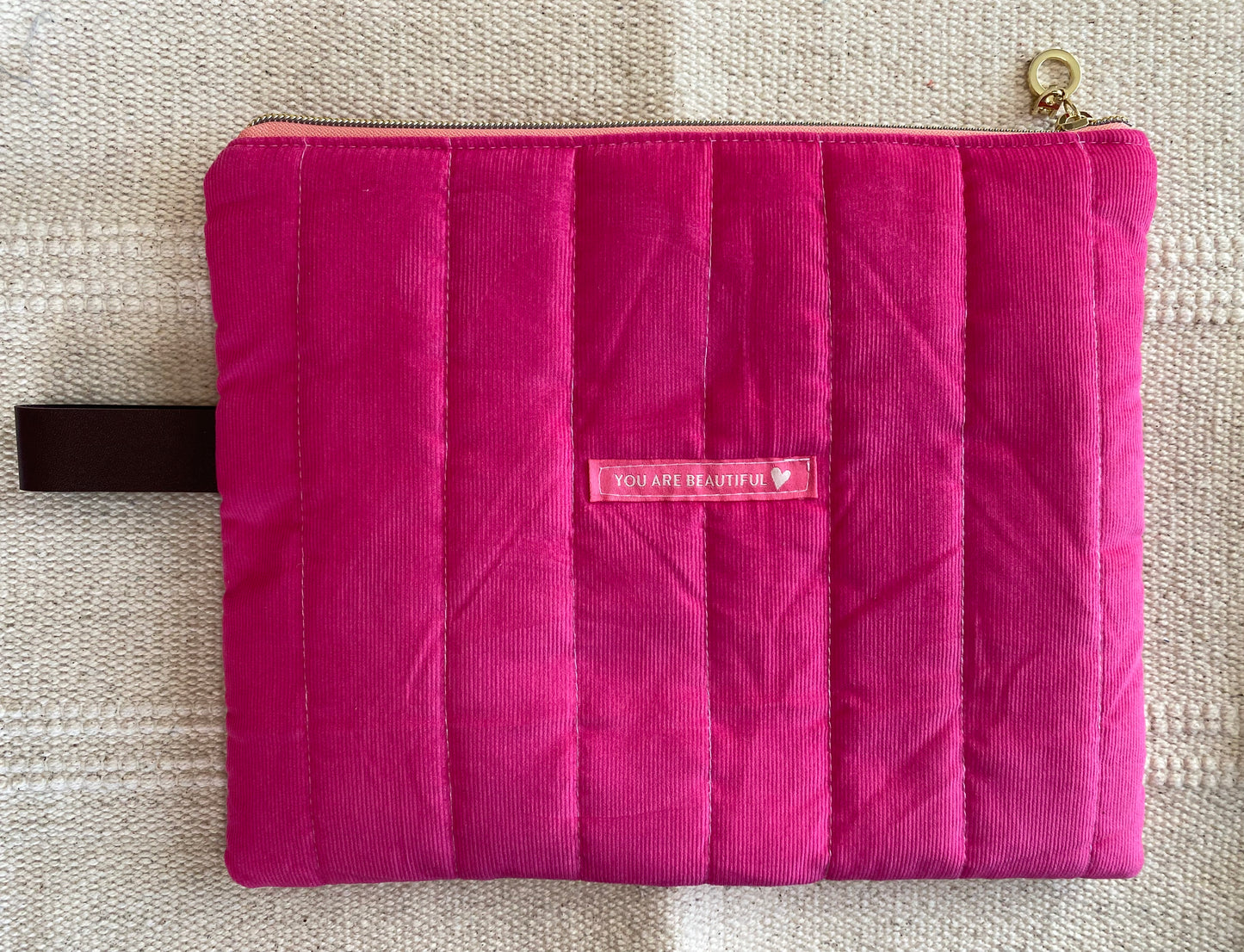 iPad Quilted Sleeve. Corduroy iPad Sleeve